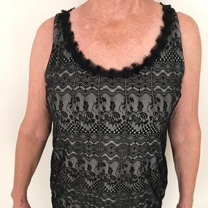 Cabi Black Lace Blouse